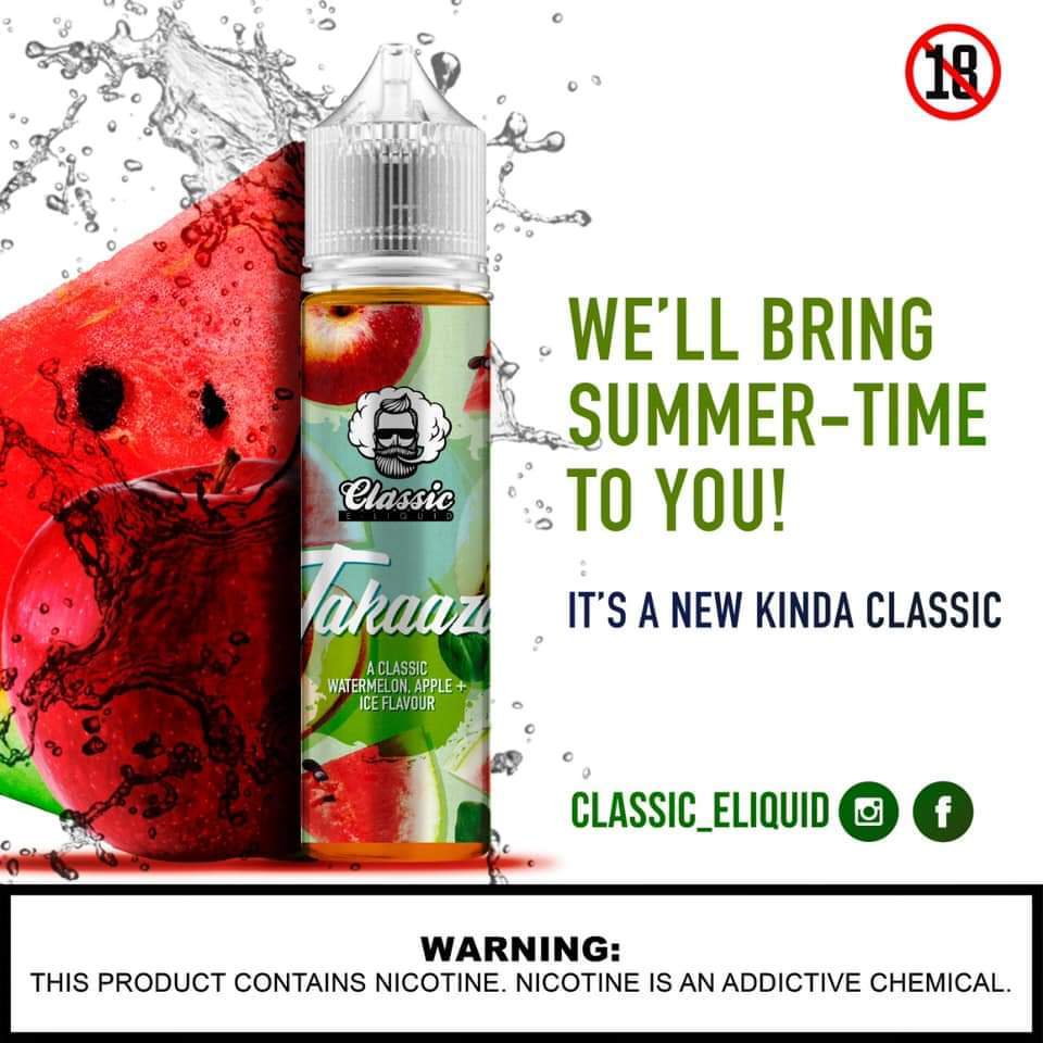 Classic - Salts/MTL Long Fill - 30ml in 60ml Bottle